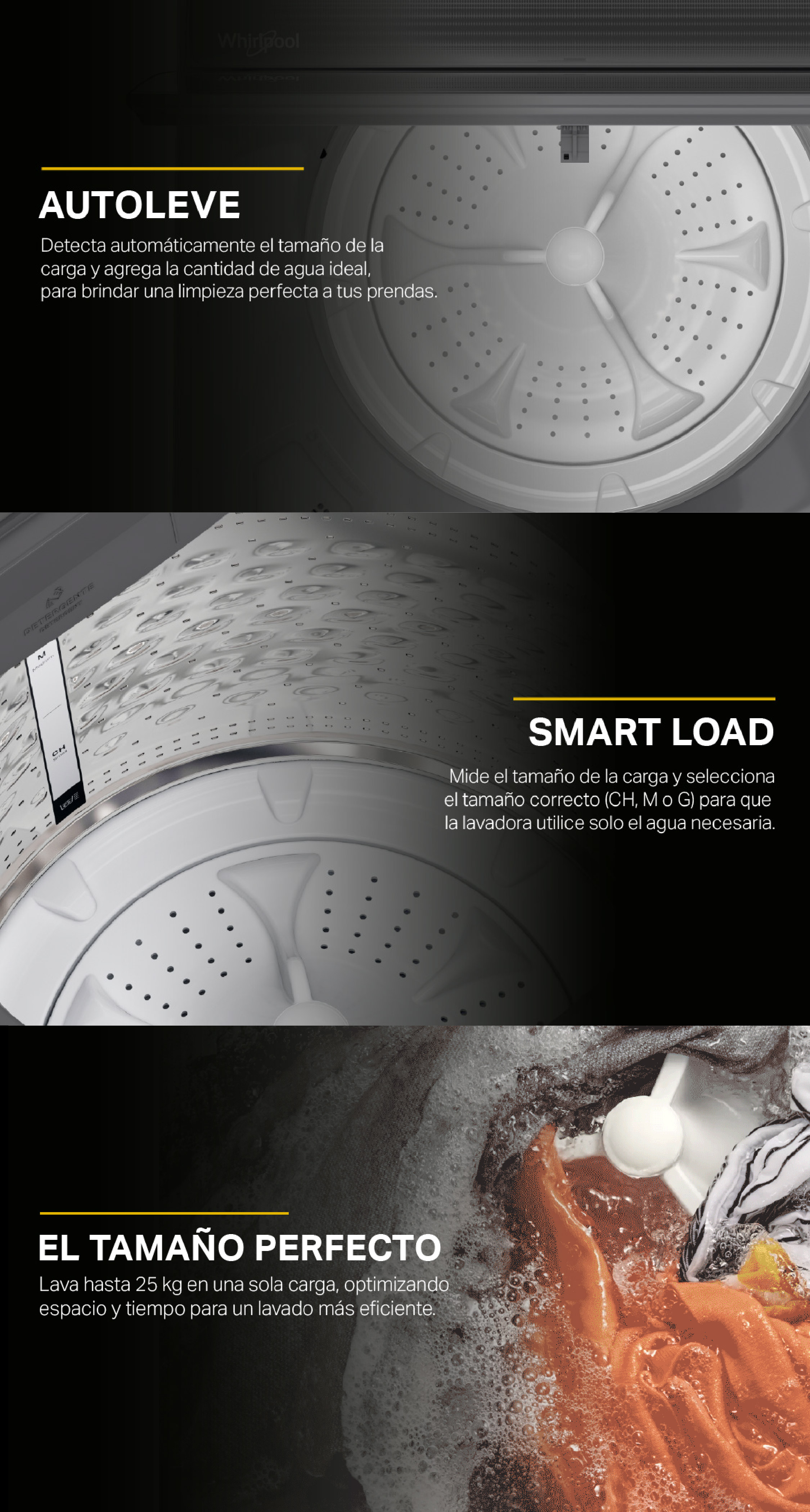 Nevecón 4 puertas Whirlpool 7501545587931. con gran capacidad de almacenamiento y flexibilidad de acomodación.